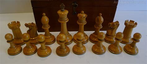 antique jaques staunton chess set.